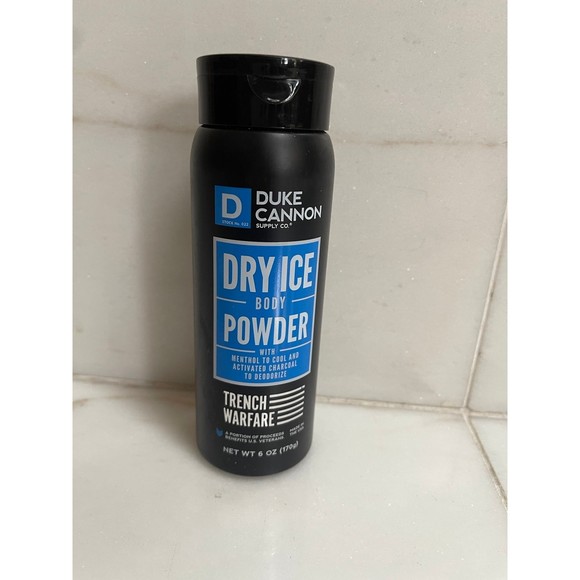 NEW Duke Cannon Dry Ice BODY POWDER Trench Warfare 6 oz Updated Formula - Picture 1 of 6